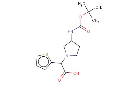 (3-BOC-AMINO-PYRROLIDIN-1-YL)-THIOPHEN-2-YL-ACETIC ACID